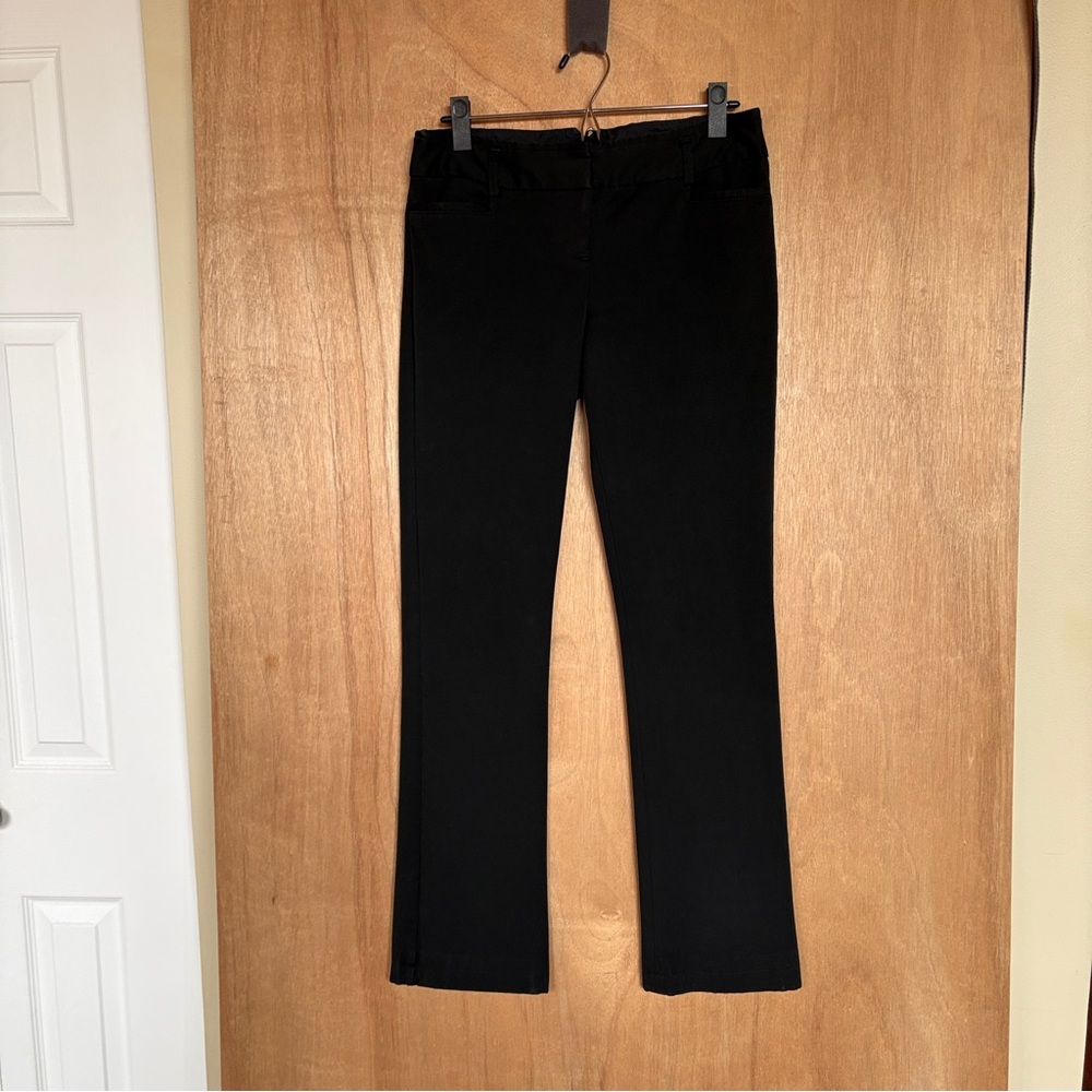 Express Black Columnist Low Rise Dress Pants 2R Office Career Corpcore - Picture 1 of 7